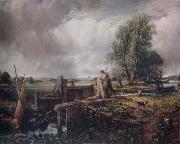 John Constable A boat passing a lock oil painting on canvas